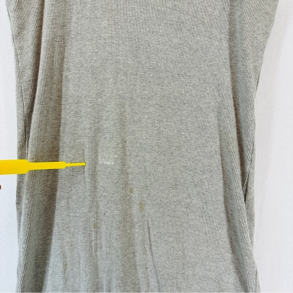 Ralph Lauren Midi Dress Sleeveless Size M Gray 100% Cotton - Picture 5 of 12